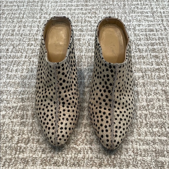 Diba authentic cow fur booties Polka Dot Women's Mules Sz 9 - Picture 2 of 6